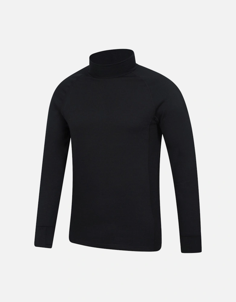 Mens Summit Merino Wool Funnel Neck Thermal Top