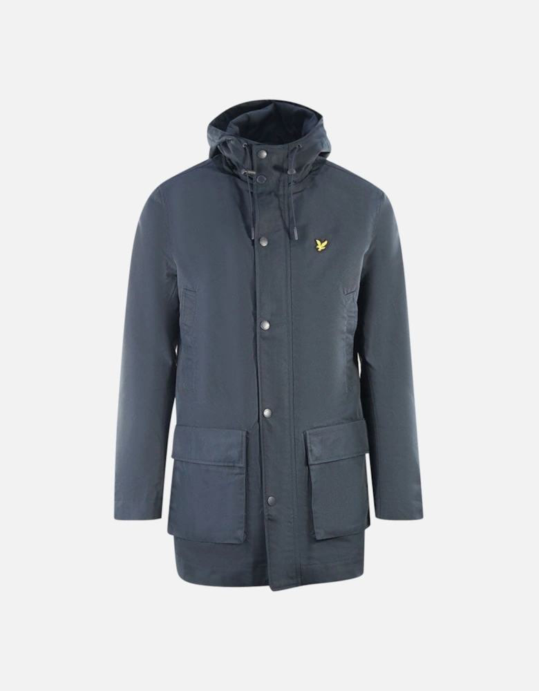 Lyle & Scott Hooded Parka Navy Blue Jacket