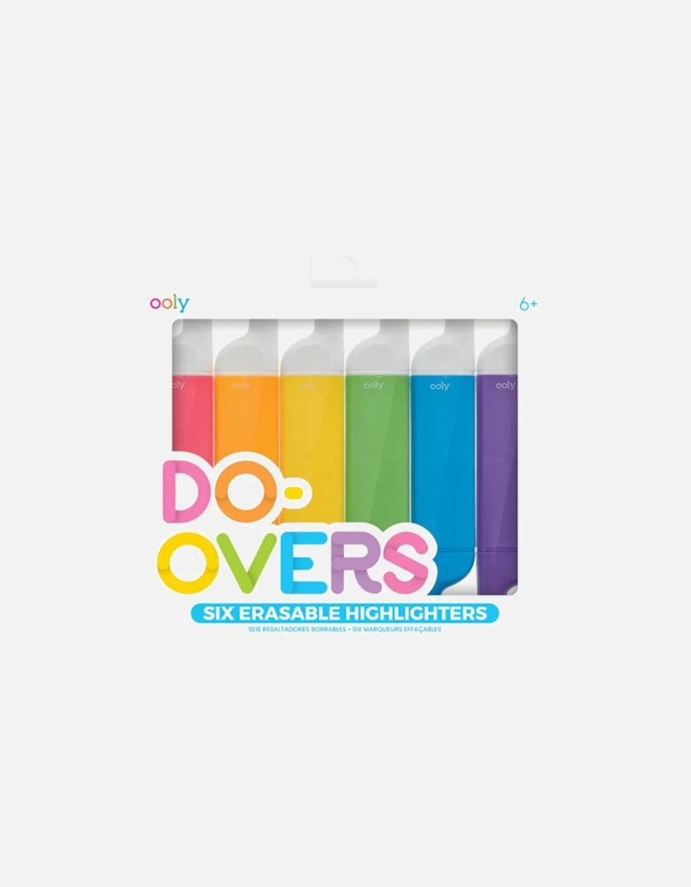 Do-Overs Erasable Highlighter - set of 6