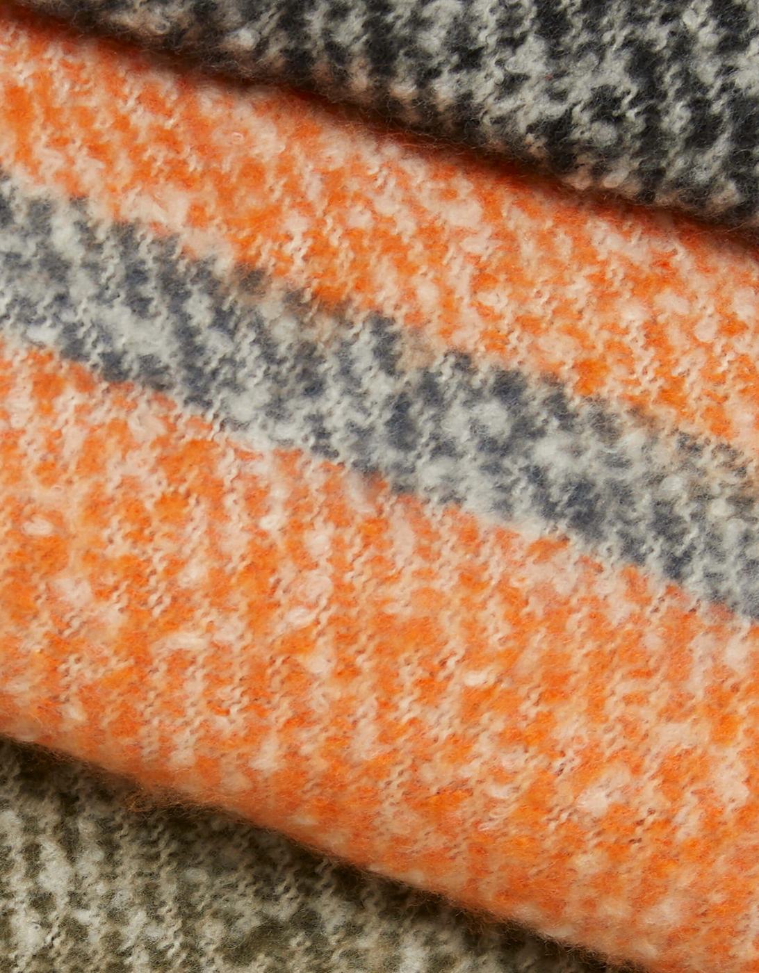 Asymmetrical Stripe Scarf Multicolour