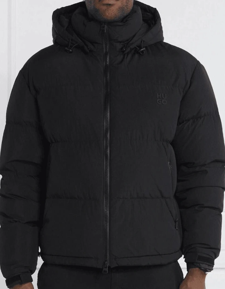 Bironto Water Repellent Black Down Jacket