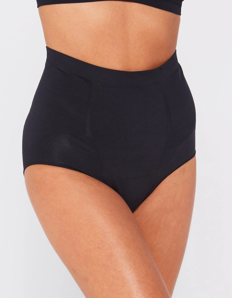 Mid Waist Brief - Black