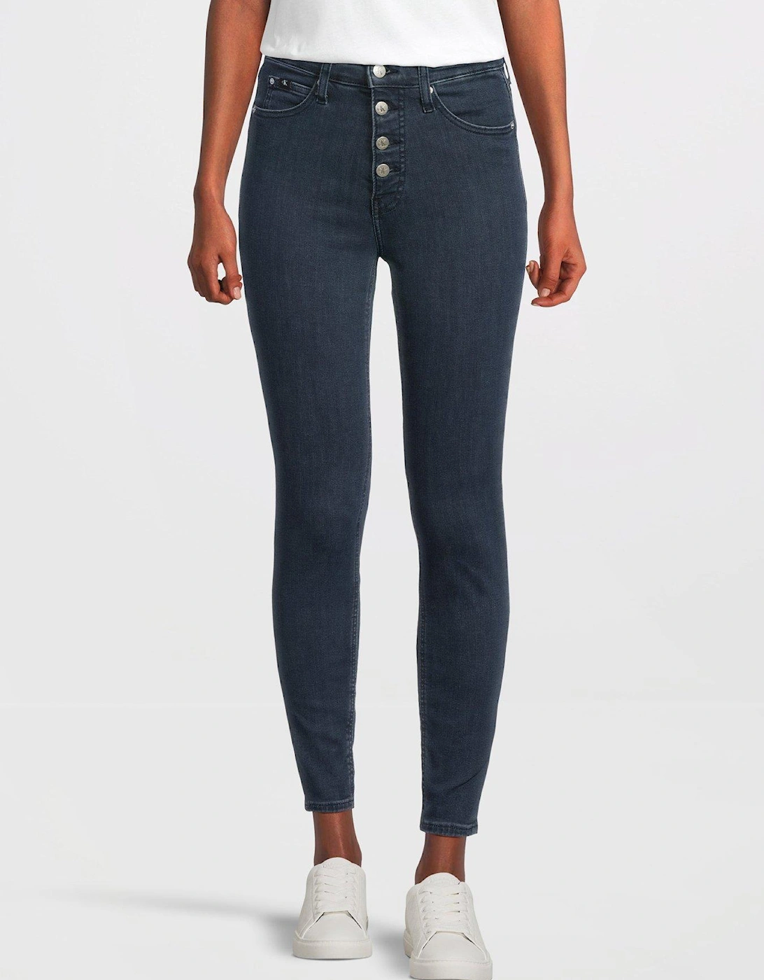 High Rise Super Skinny Jeans - Blue, 6 of 5