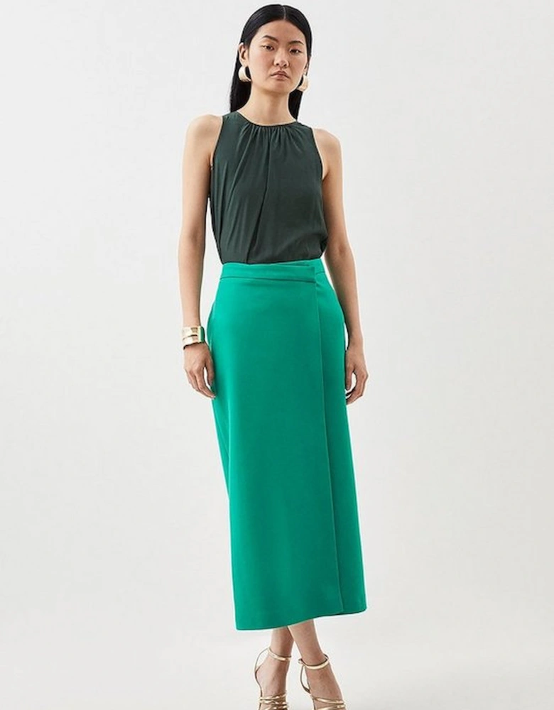 Clean Tailored Maxi Skirt