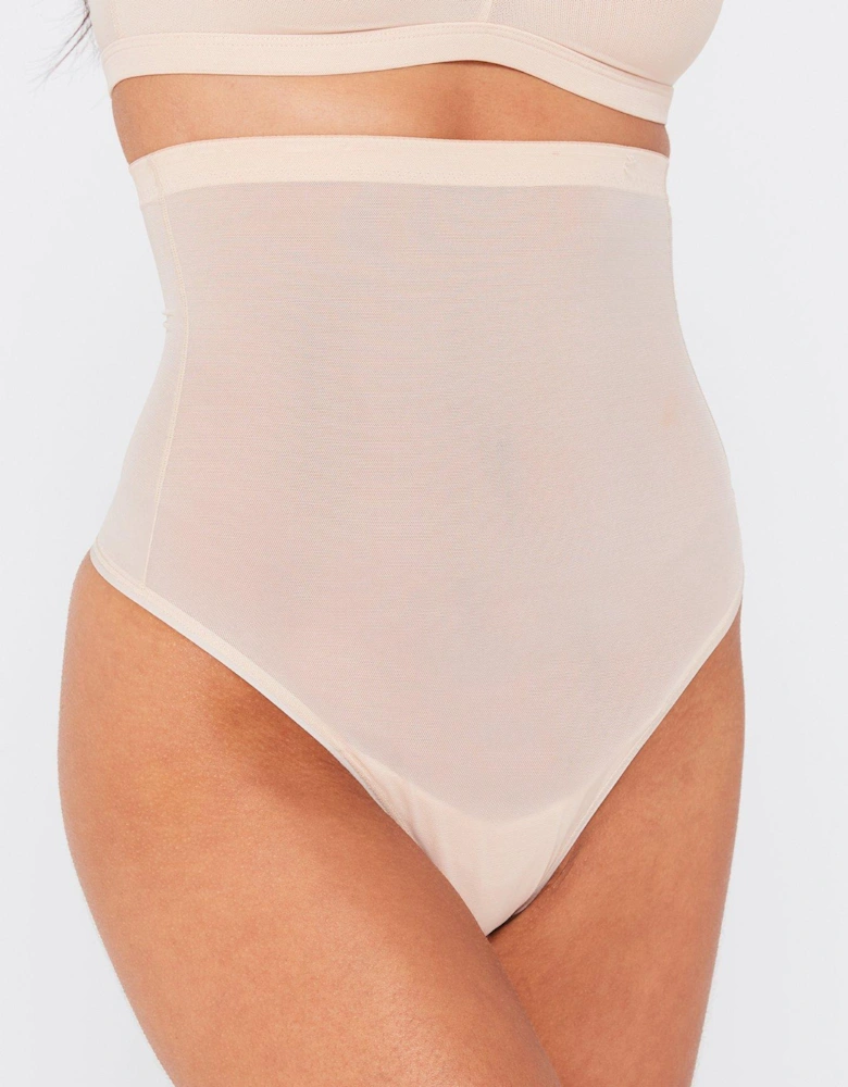 Invisible Sculpt Super High Waist Thong - Beige