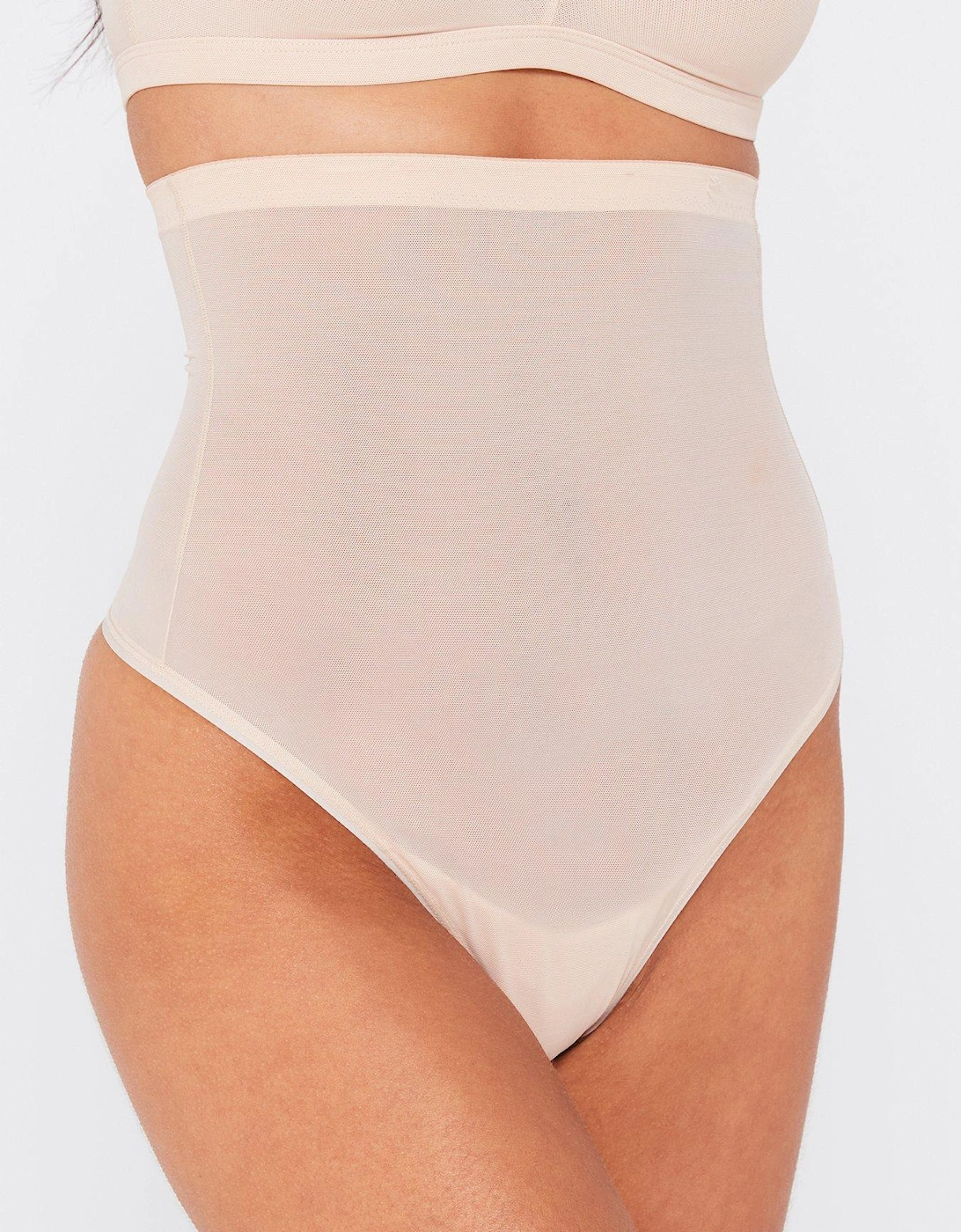 Invisible Sculpt Super High Waist Thong - Beige, 5 of 4