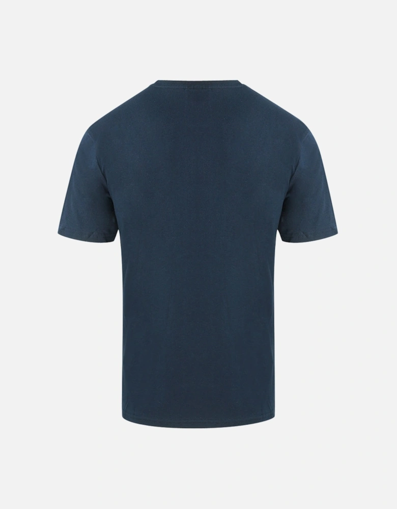Block Brand Logo Navy Blue T-Shirt