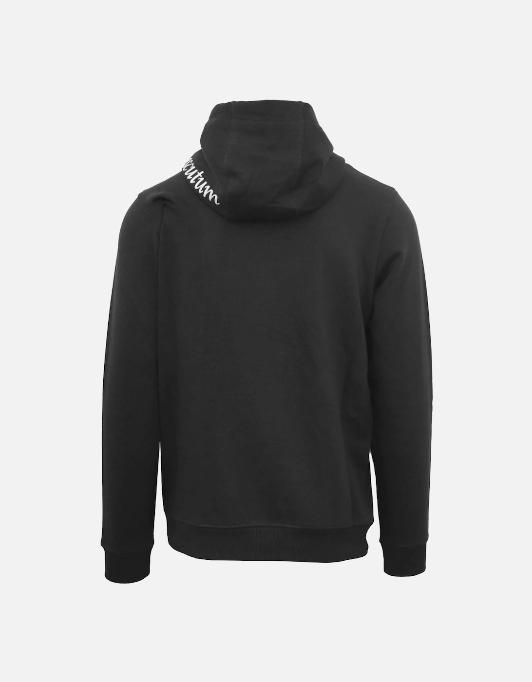 Branded Hood Black Hoodie