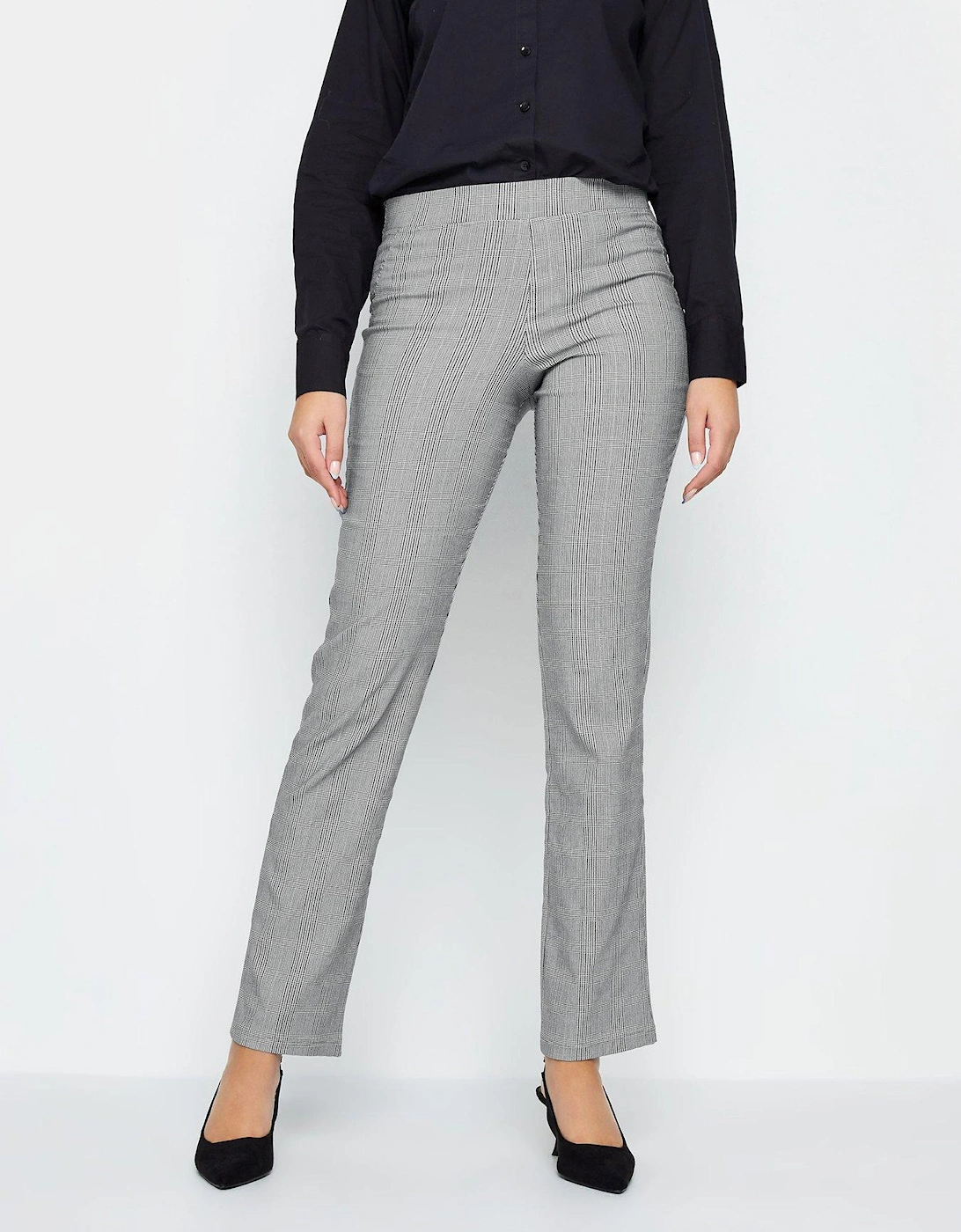 Straight Dogtooth Trouser 36inch - Grey, 2 of 1