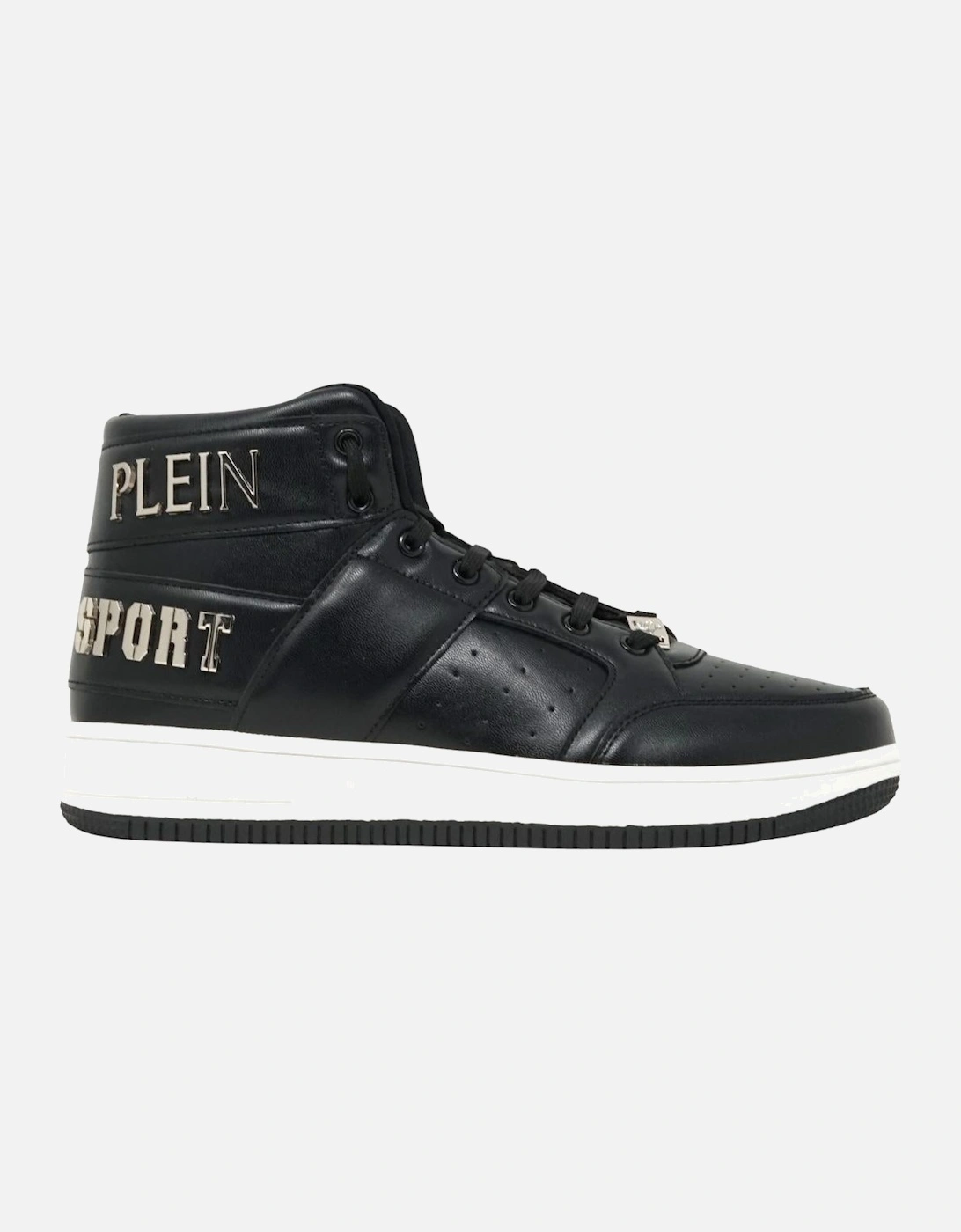 Plein Sport Hi-Top Bold Brand Black Sneakers, 6 of 5