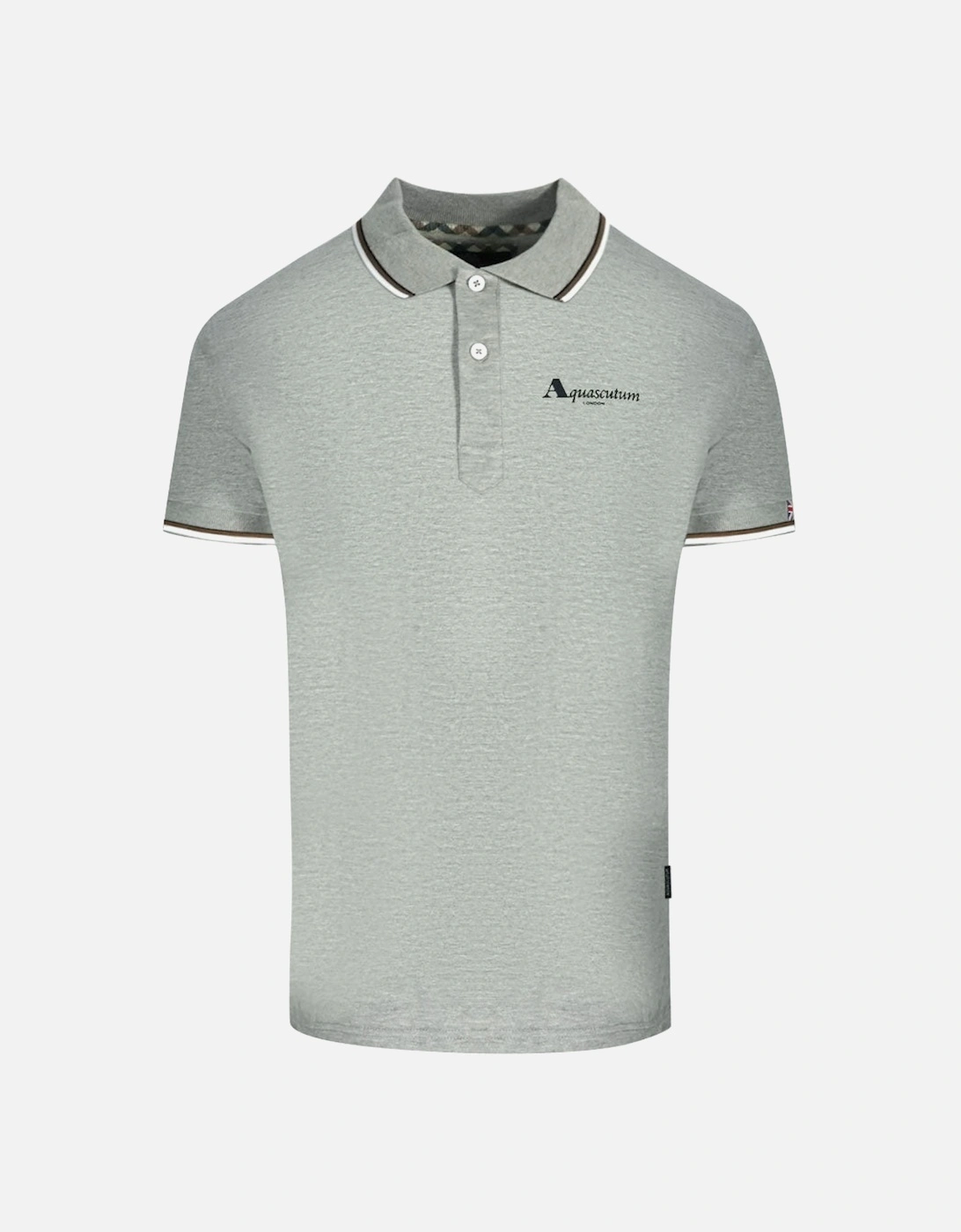 London Tipped Grey Polo Shirt, 3 of 2