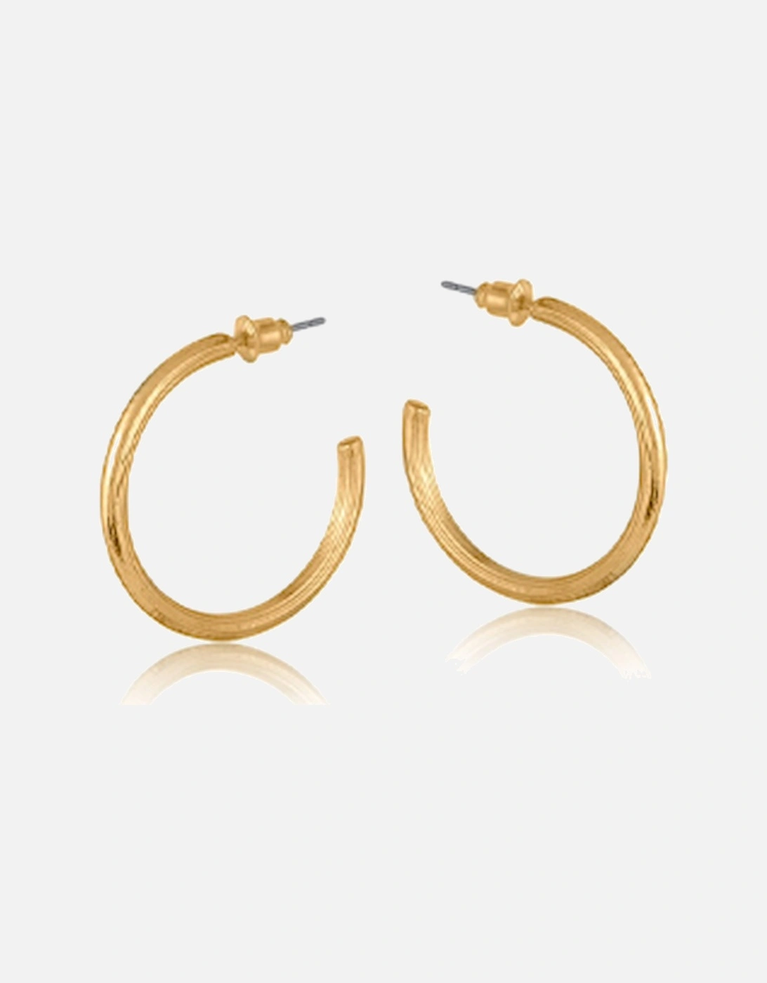 Anthonia Halo Medium Hoop Earrings Gold, 2 of 1