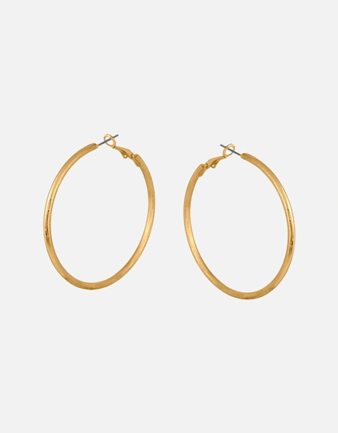 Anthonia Halo Statement Plated Hoop Earrings Gold, 2 of 1