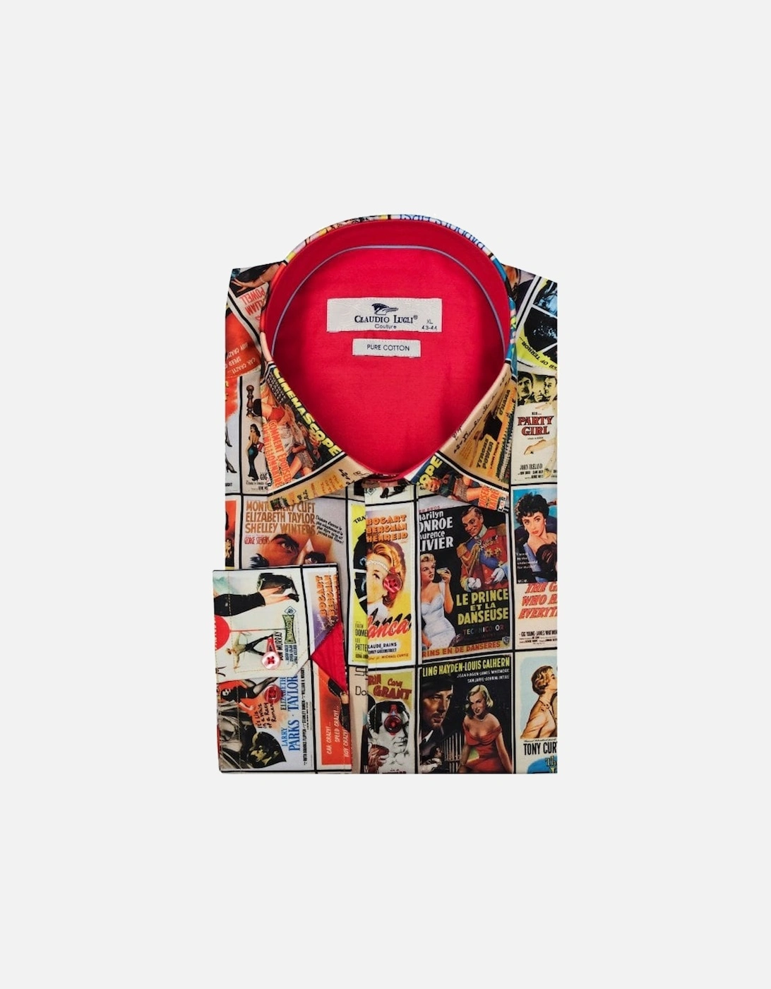 Movie Poster Print Shirt Red, 4 of 3