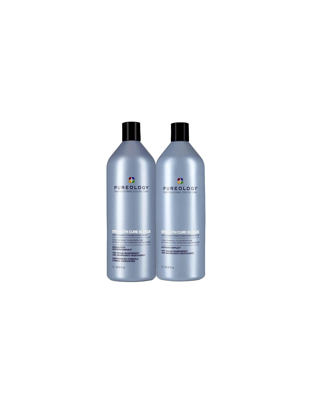 Strength Cure Blonde Shampoo and Conditioner Toning Routine For Brassy, Colour Treated Hair 1000ml, 2 of 1