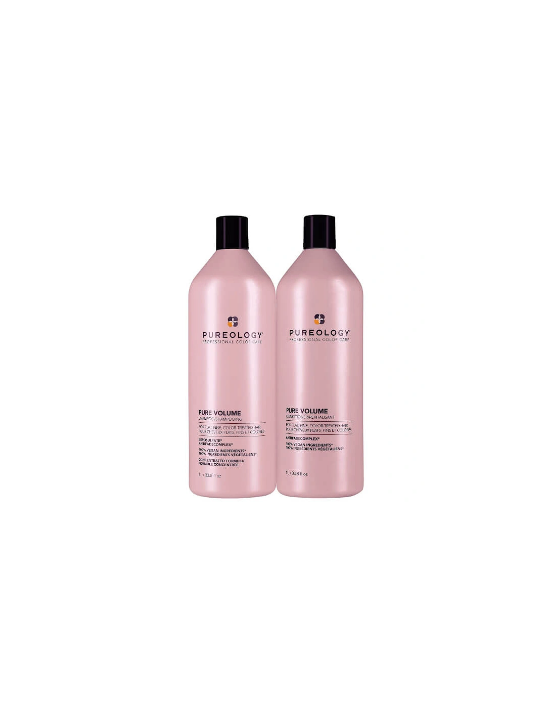 Pure Volume Shampoo and Conditioner Routine For Flat, Fine, Colour Treated Hair 1000ml, 2 of 1