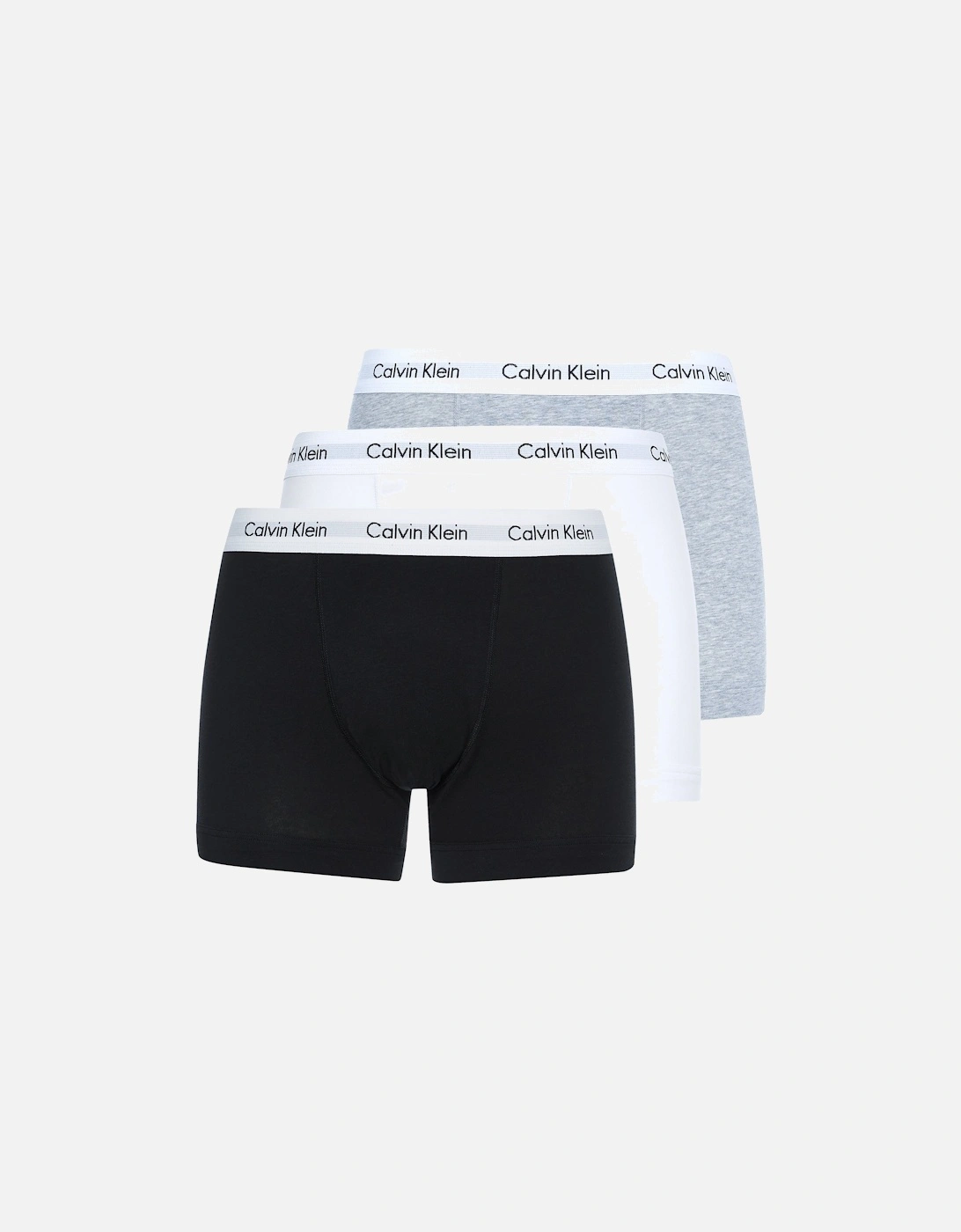 3 Pack Men's Cotton Stretch Trunks, 2 of 1