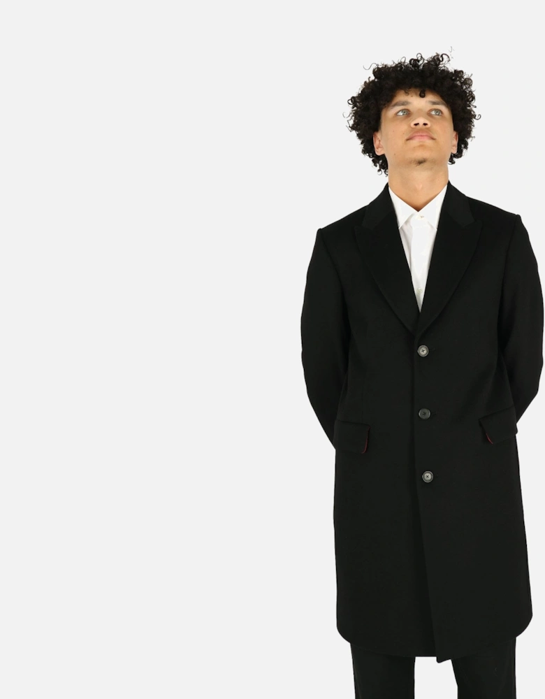 SB Wool Cashmere Black Overcoat