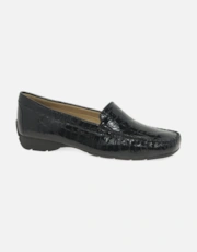 Black Patent Croc