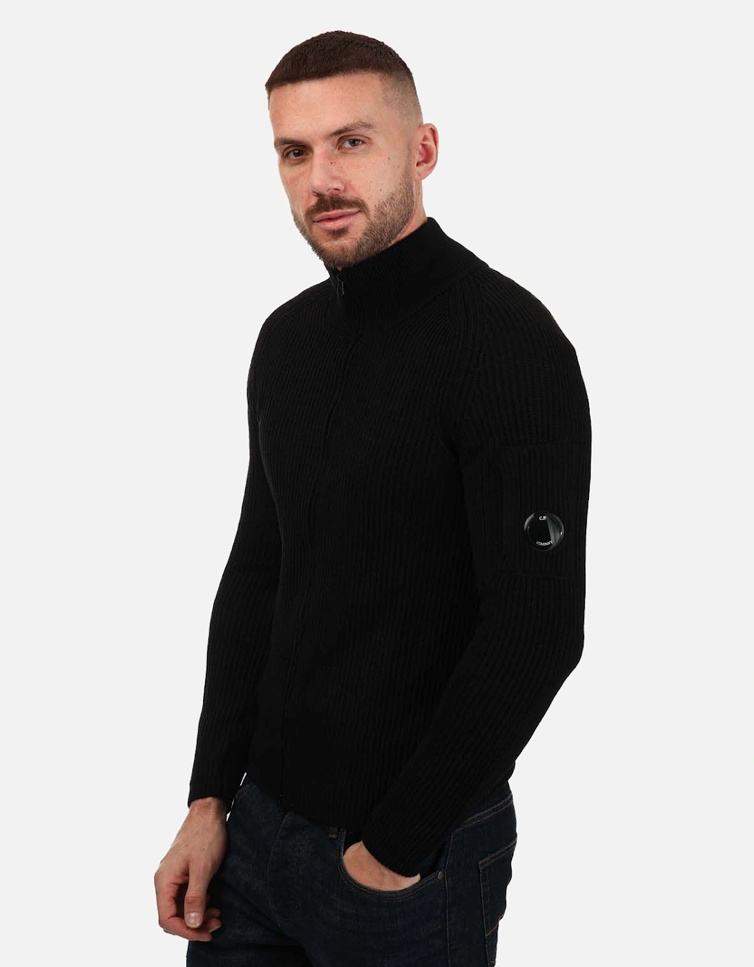 Mens Re-Wool Zipped Knitted Jumper, 5 of 4