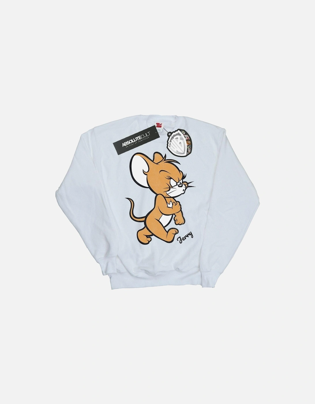 Tom and Jerry Boys Angry Mouse Cotton Sweatshirt, 6 of 5