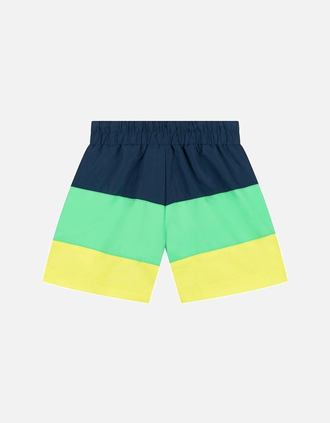 Boys Green Yellow Swim Shorts