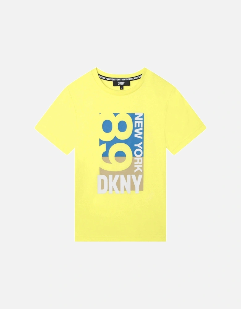 Boys Yellow NY69 Cotton T-shirt