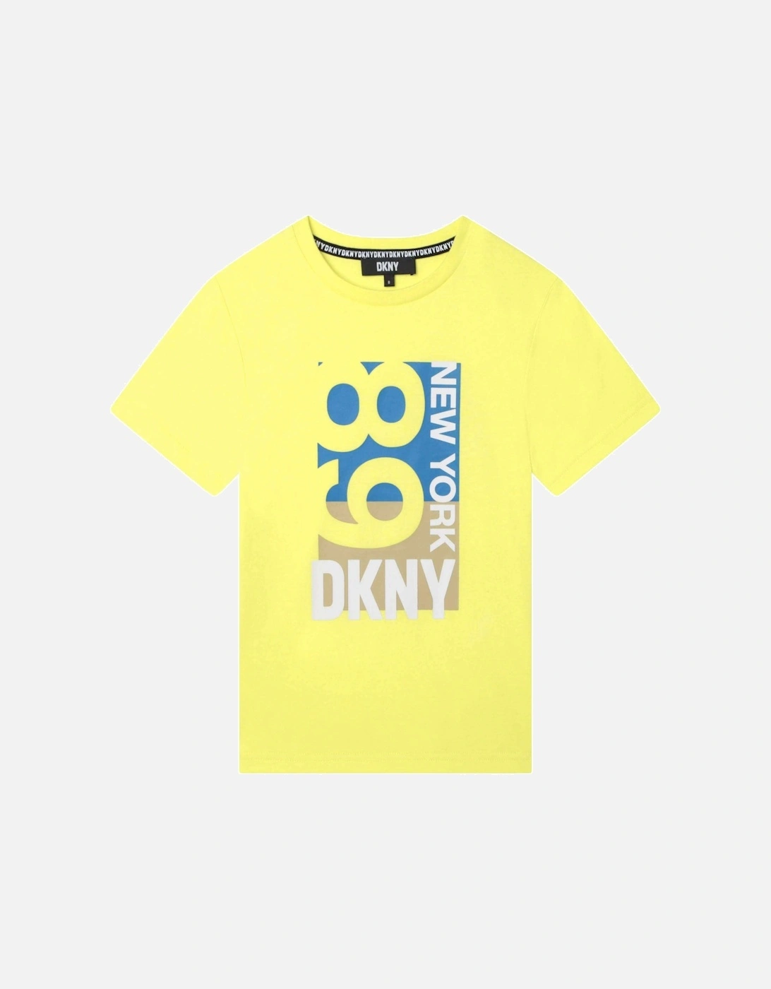 Boys Yellow NY69 Cotton T-shirt, 3 of 2