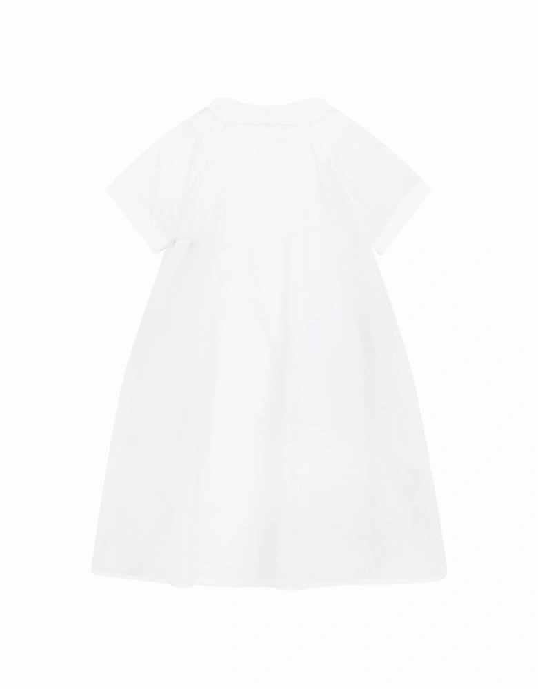 Girls White 2 In 1 Dress