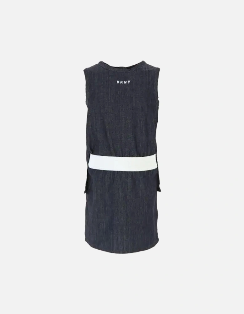 Girls Denim Sleeveless Dress