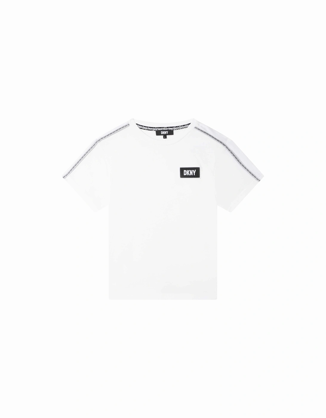 Boys White Logo Tab T-shirt, 3 of 2