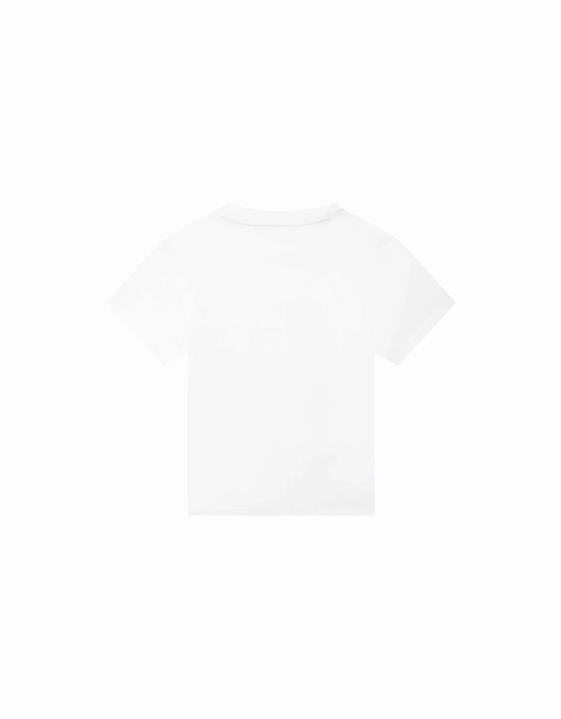 Boys White Logo Tab T-shirt