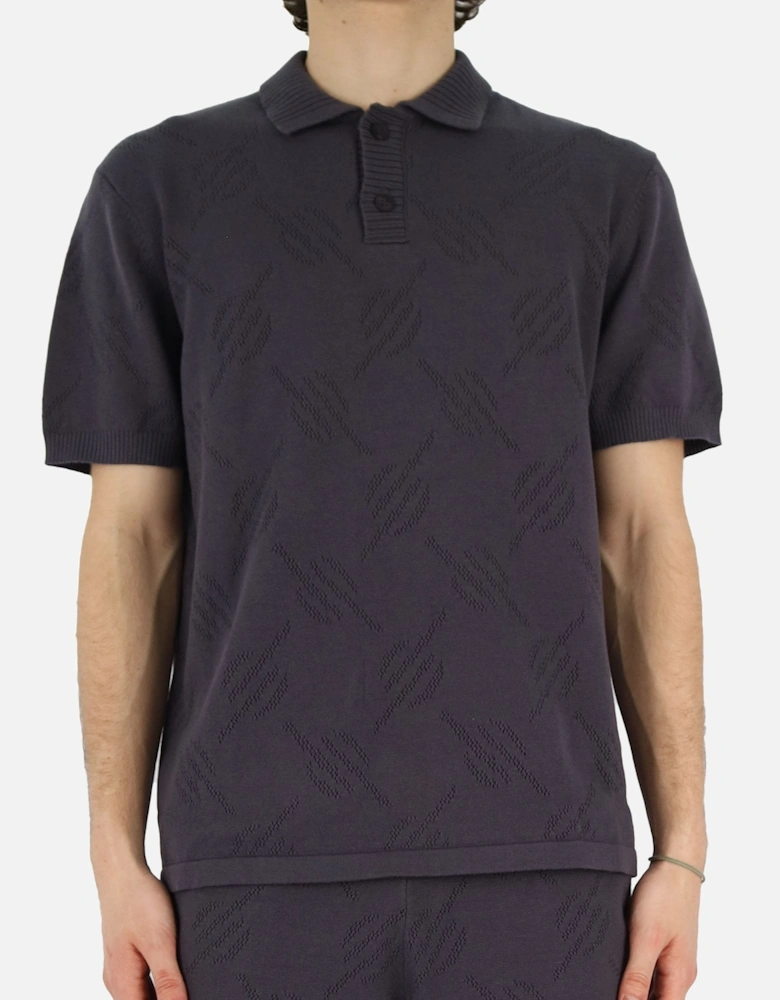 Ralo Knitted Grey Polo Shirt