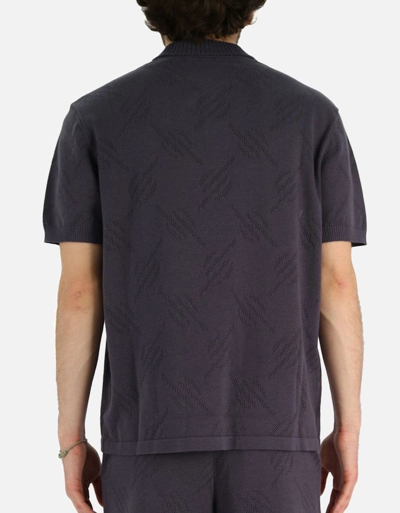 Ralo Knitted Grey Polo Shirt