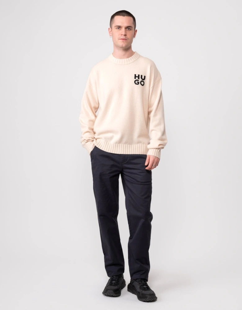 San Cassio Mens Stacked Logo Sweater