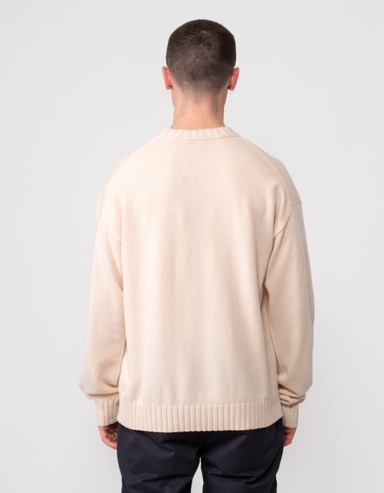 San Cassio Mens Stacked Logo Sweater