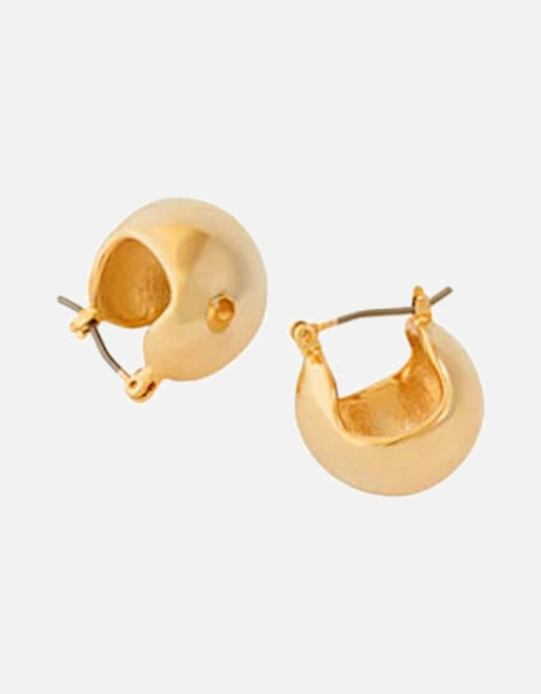 Ball Huggie Earrings Gold