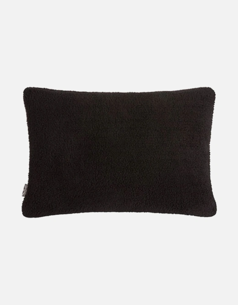 Oblong Cushion Sherpa Black