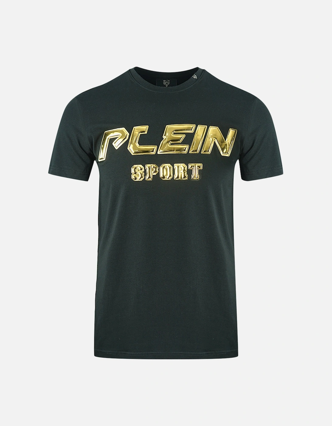 Plein Sport Gold Logo Black T-Shirt, 3 of 2