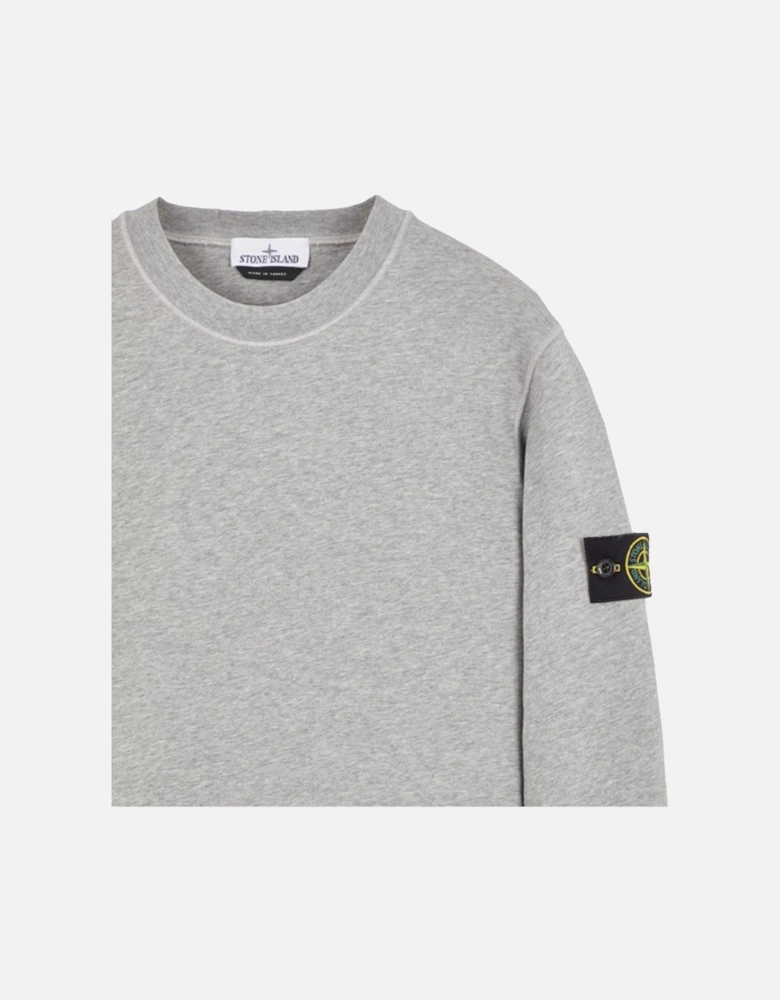 Compass-Patch Sweatshirt grey