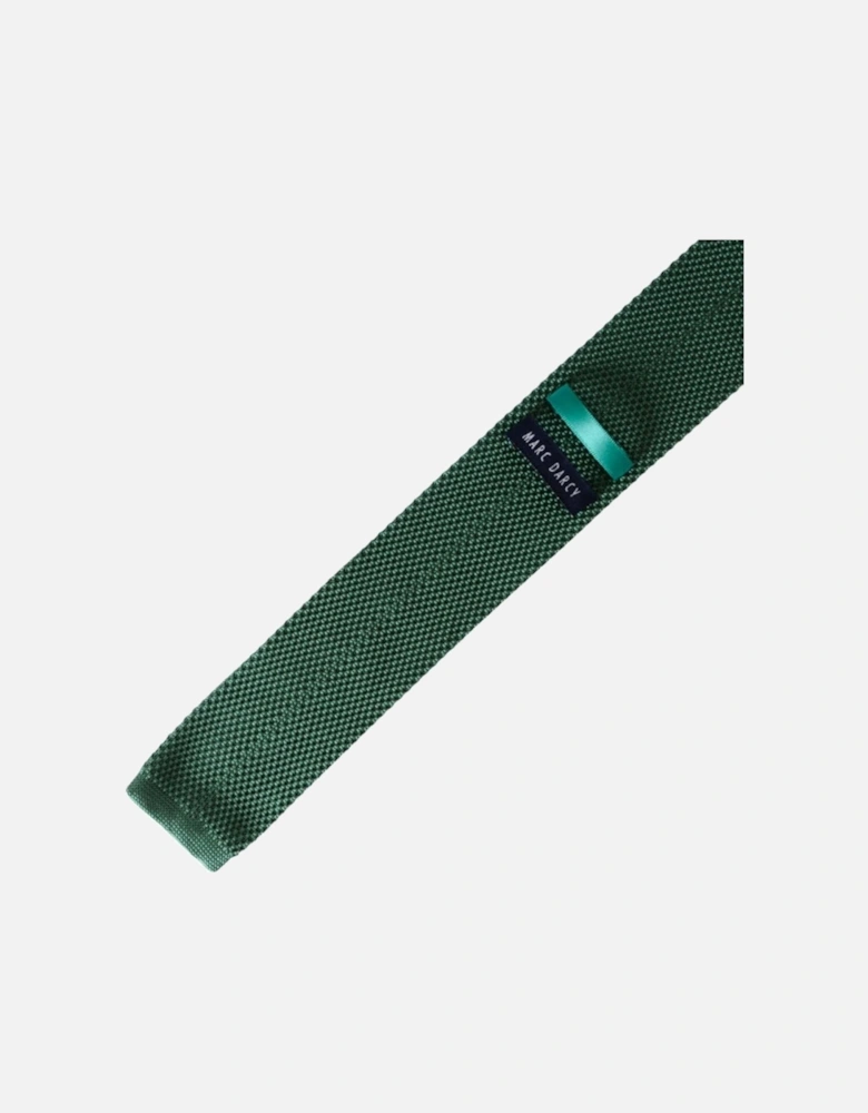 Knitted Tie & Pocket Square - Olive