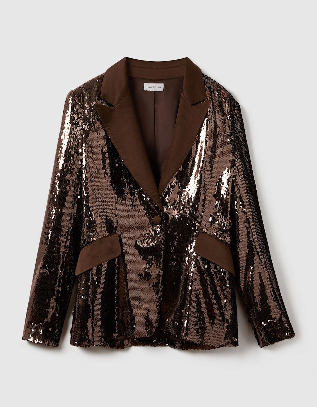 Halston Tailored Sequin Single Breasted Blazer, 2 of 1