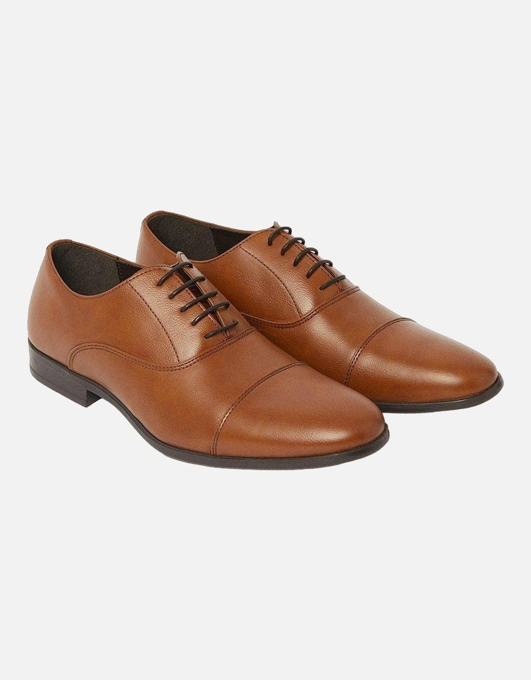 Mens Oscar Leather Toe Cap Oxford Shoes, 5 of 4