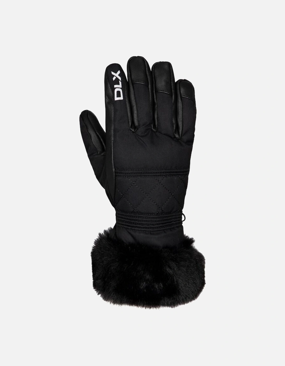 Womens/Ladies Dirin Leather Ski Gloves, 6 of 5