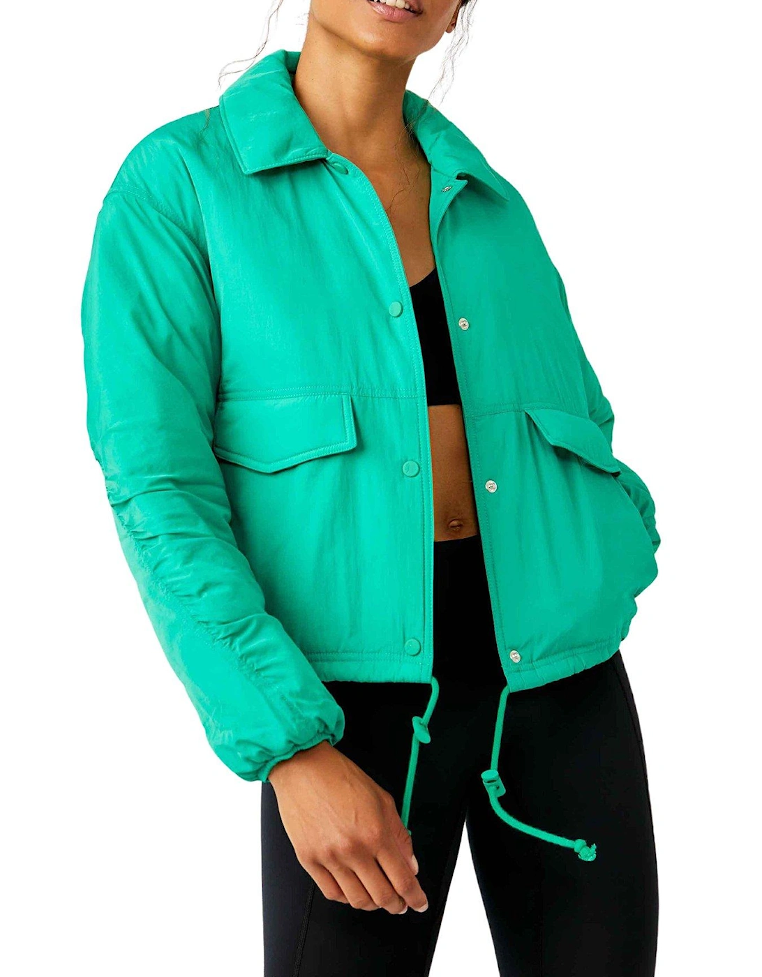 Women's Movement Off The Bleachers Coaches Jacket - Green, 5 of 4