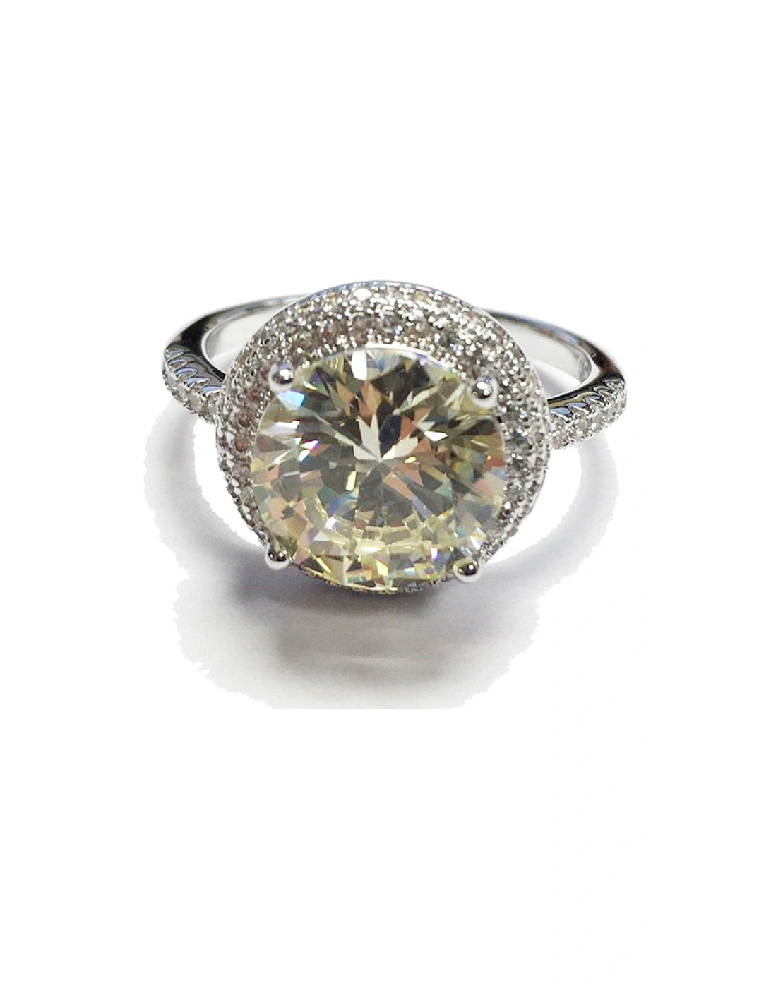 The Carat Collection - Canary Sparkle Solitaire Ring, 3 of 2
