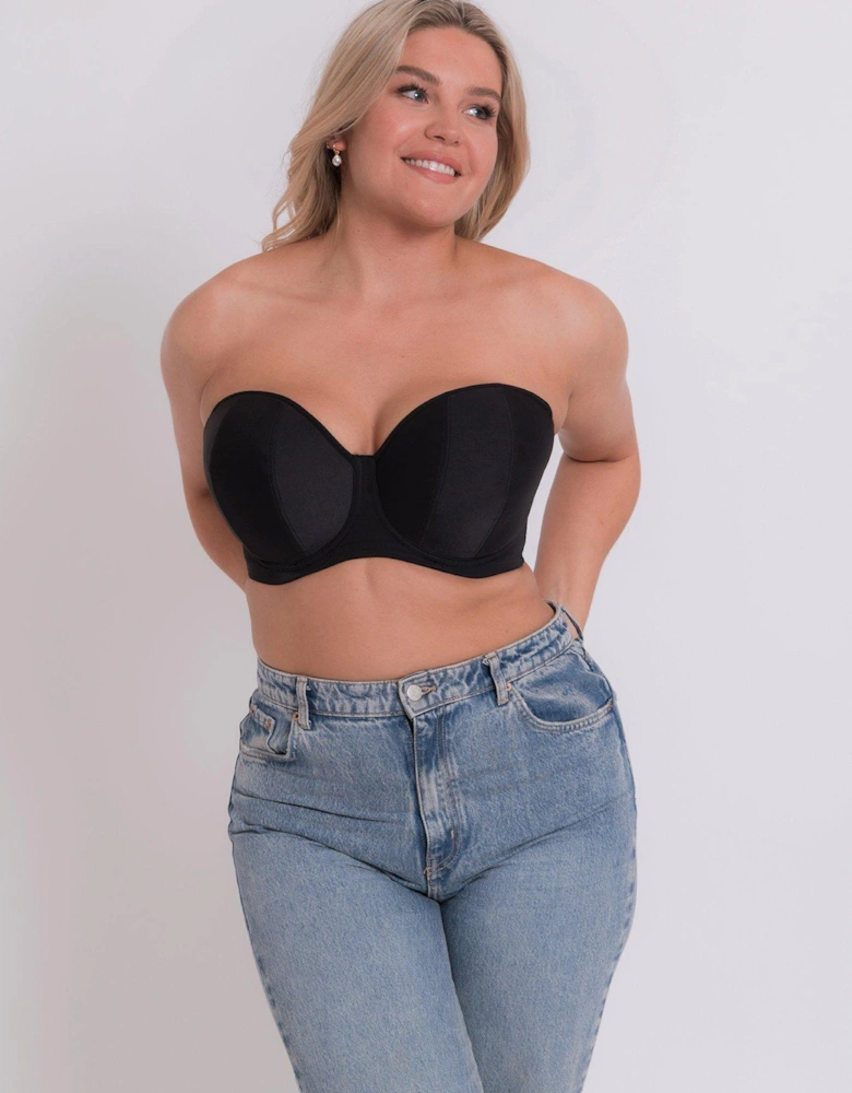Luxe Multiway Strapless Moulded Bra - Jet Black