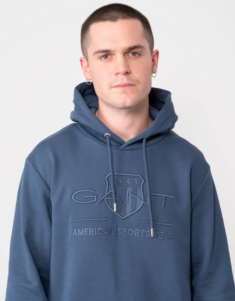 Tonal Archive Shield Mens Hoodie