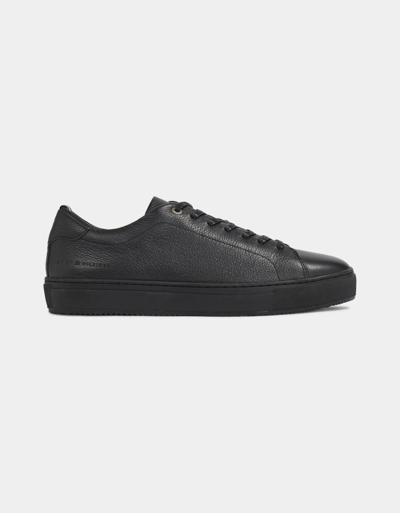 Premium Cupsole Mens Grained Leather Trainers