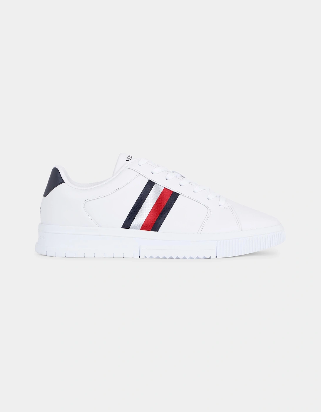 Essential Supercup Mens Striped Leather Trainers